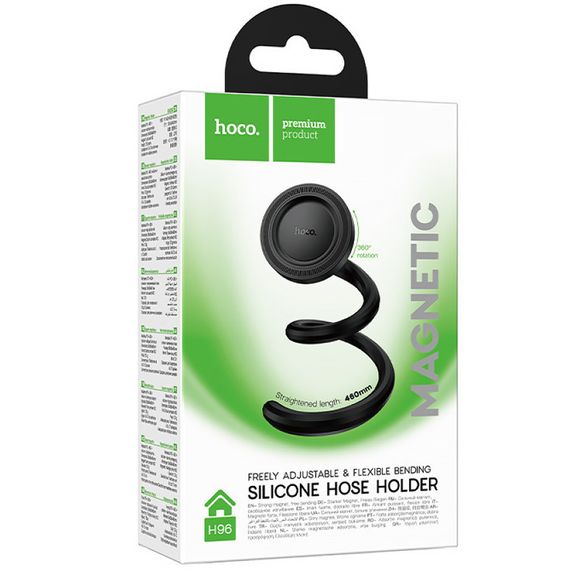 Магнитный держатель Hoco H96 Show hose holder (multi-scene) Black | Зображення 1