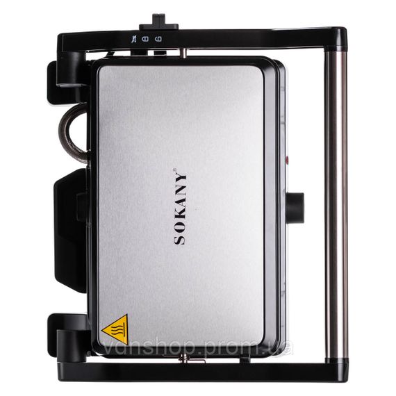 Електрогриль притискний з антипригарним покриттям 1500 Вт Sokany SK-08026 | Зображення 5