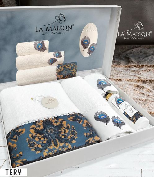 Подарочный набор полотенец La Maison, 3 шт. с ароматом Tery