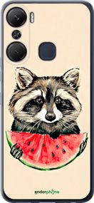 Чохол на Infinix Hot 12 Pro Єнотик з кавуном "4605u-2868-2448"