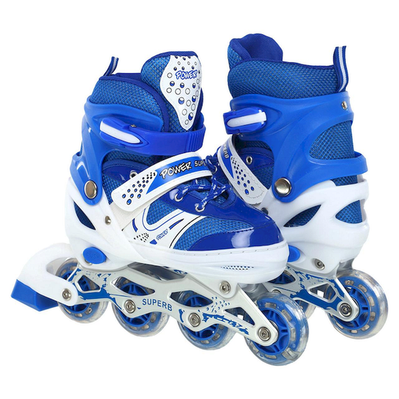 Комплект роликовые коньки раздвижные Scale Sports с шлемом и защитой M (35-38) | Зображення 2