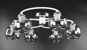 Люстра стельова на 6 лампочок 26174 Білий 20х70х70 см.