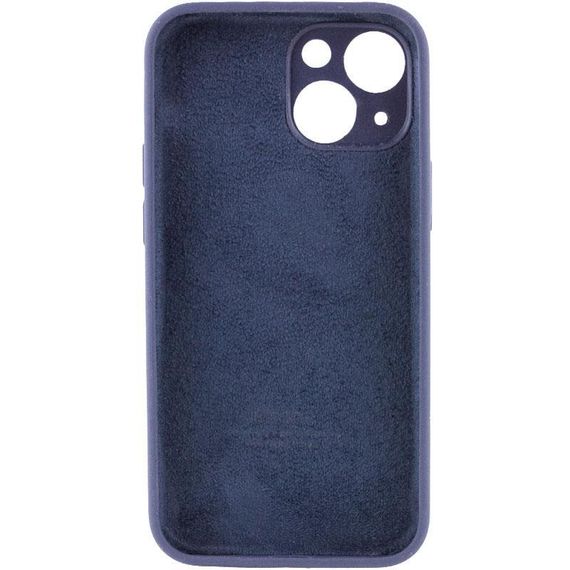 Чохол Silicone Case Full Camera Protective (AA) для Apple iPhone 15 Plus (6.7") Темно-синій / Midnight blue | Зображення 1