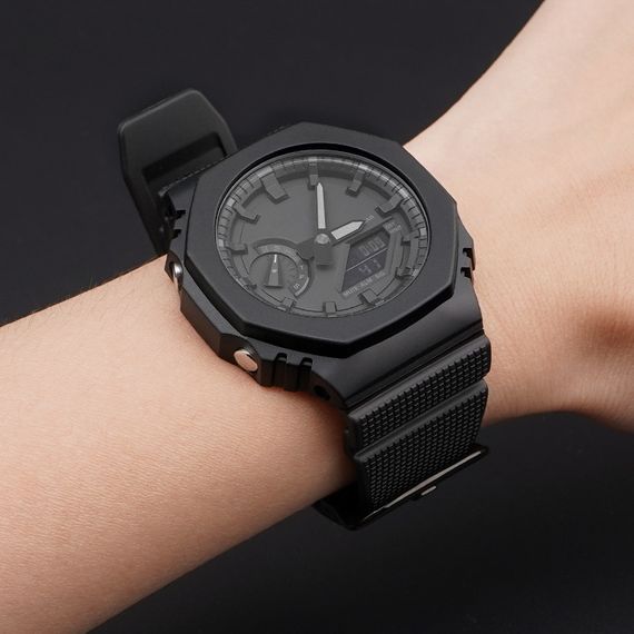 Ремінець для Годинник C2asio G-Shock GM-2100 B Black BK | Зображення 7
