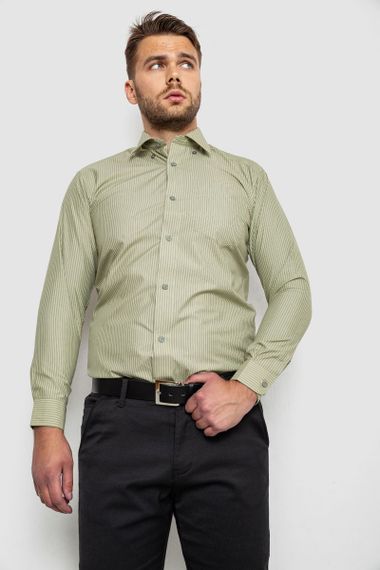 Рубашка мужская, цвет оливковый, 244R881-1