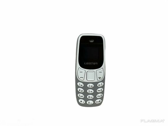 Мини мобильный маленький телефон L8 Star BM10 (2Sim) серый | Зображення 2