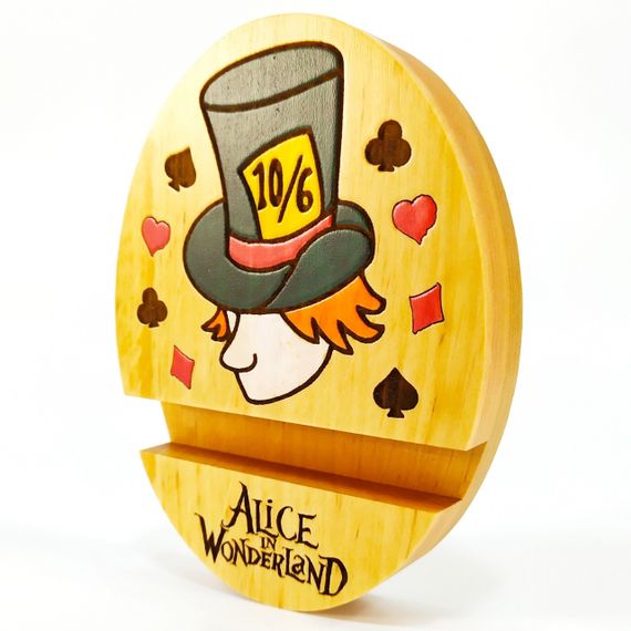 Підставка тримач для смартфона планшета Аліса в країні чудес Alice in wonderland Майстерня містера Томаса | Зображення 2