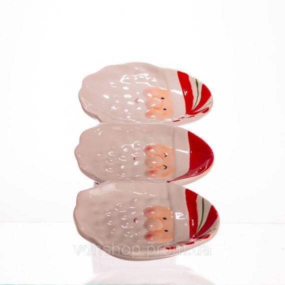 Блюдо сервірувальне новорічне для закусок Santa Claus 33.5×12.5 (см) з порцеляни CR-1-33 | Зображення 2