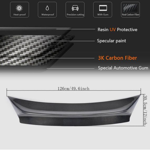 Спойлер (2009-2013, Карбон) для Porsche Panamera | Зображення 4