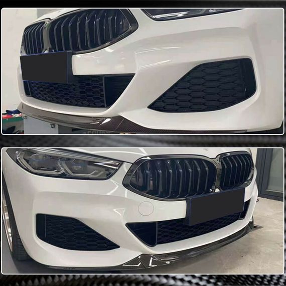 Накладка на передній бампер Lip V5 (для M-Sport, Карбон) для BMW 8 cерія G14/G15/G16 2018- рр | Зображення 2