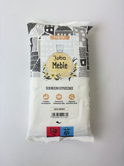 Luba Comfort вологі серветки для миття меблів парфумовані 32 шт.