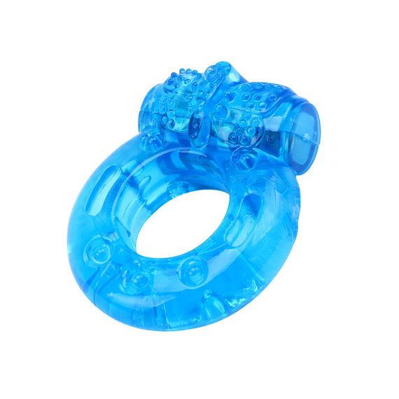 Ерекційне віброкільце Chisa GK Power Reusable Cock Ring, блакитне Sex Aura | Зображення 1