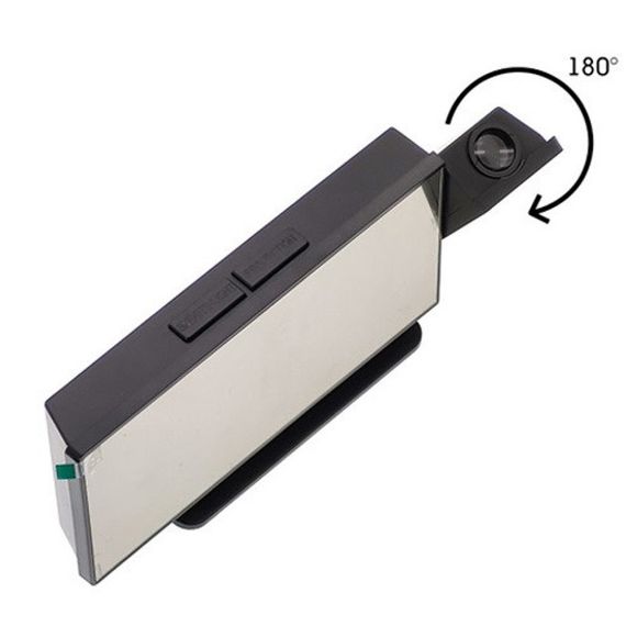 Годинник мережевий проекційний VST 896S-4 (зелений циферблат, температура, USB шнур, FQ-668 будильник, дата) | Зображення 4