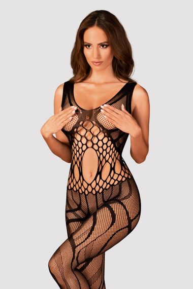 Комбинезон-сетка Obsessive G328 Черный S/M/L | Зображення 2