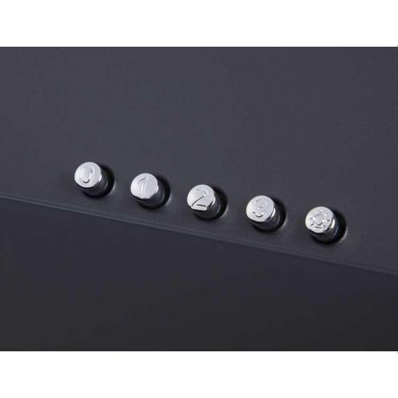 Вытяжка наклонная черная 60 см Ventolux TIVOLI 60 BK (700) PB | Зображення 3