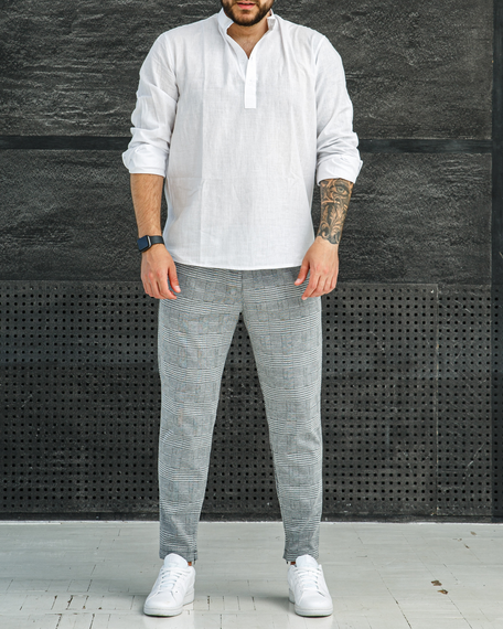 Брюки змейка клетка основной S XL | Зображення 1