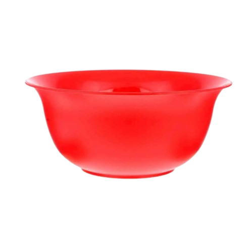 Салатник середній пластик 01 червоний Ламела