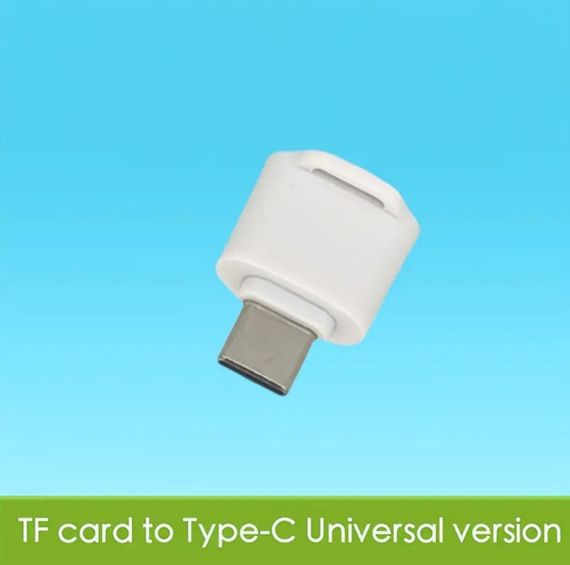 Компактный, высокоскоростной кардридер Type-C → MicroSD/TF. Белый | Зображення 4