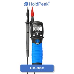 Мультиметр HoldPeak HP-38C тестер-индикатор напряжения цифровой (6000 отсчетов 600В AC/DC 60МОМ 100мФ IP64)