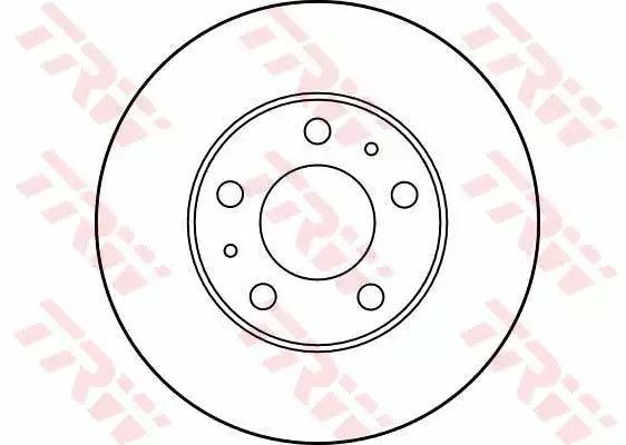 Диск Гальмівний CITROEN, FIAT, PEUGEOT, передн., вент. , TRW (DF2721) | Зображення 1