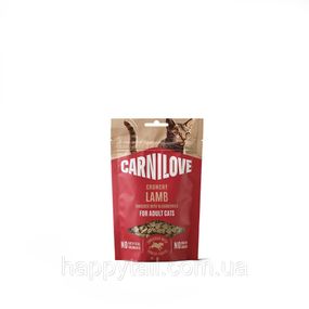 Хрусткі ласощі для котів Carnilove Crunchy Snack Lamb з ягням та ожиною — беззернові снеки 50 г