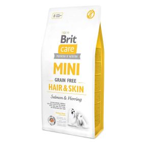 Brit Care GF Mini Hair & Skin 7 кг сухой корм для собак миниатюрных пород (здоровая кожа и шерсть)
