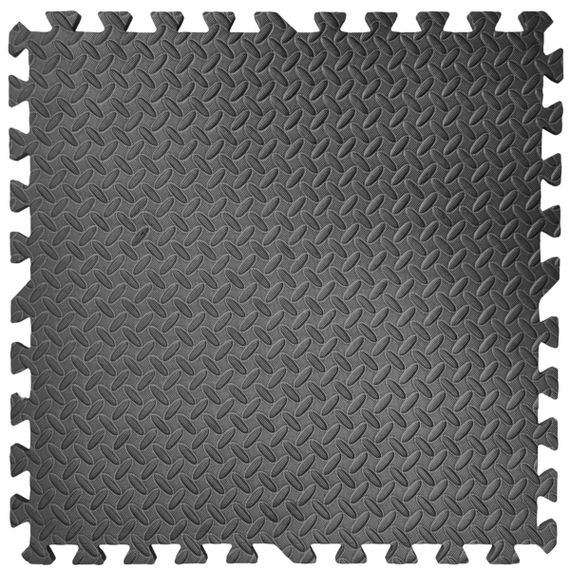 Підлога пазл - модульне покриття для підлоги чорне 600x600x10мм (МР15) SW-00001169