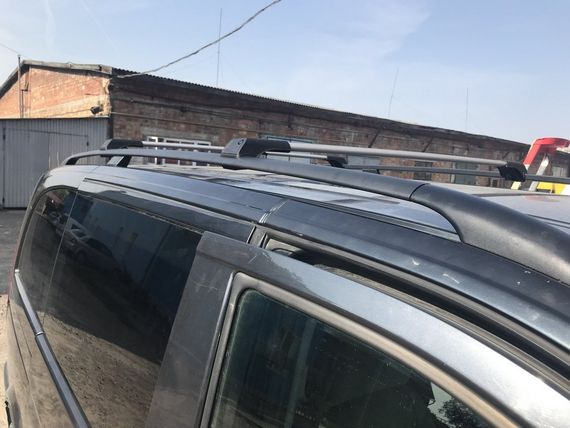 Перемички на рейлінги без ключа (2 шт) Сірий для Mercedes Vito / V W447 2014-2024 рр | Зображення 1