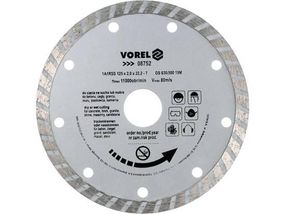 Диск отрезной алмазный TURBO Ø-125 мм Польша VOREL-08752
