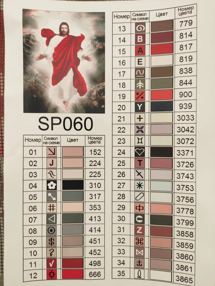 Алмазна мозаїка Ікона Вознесіння Ісуса Христа 40х50 см ColorArt  SP060 | Зображення 3