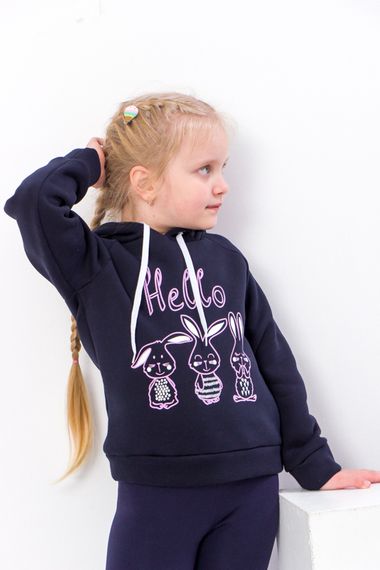 Худі для дівчинки Носи своє 134 Синій (p-8755-90102) | Зображення 1