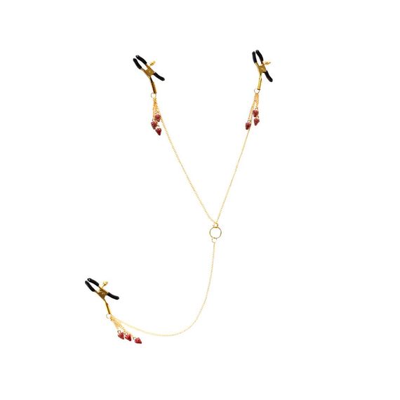 Зажимы для сосков и клитора Art of Sex - Strawberry