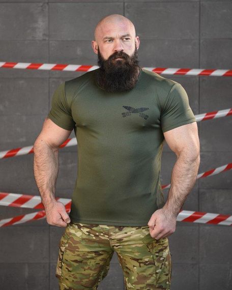 Тактична потоотводна футболка SABUR міна олива ВТ6561 | Зображення 1