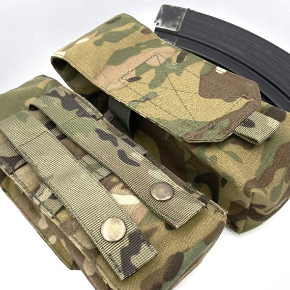 Подсумок на два магазина  Мультикам (multicam) Cordura 500D Molle закрытый | Зображення 5