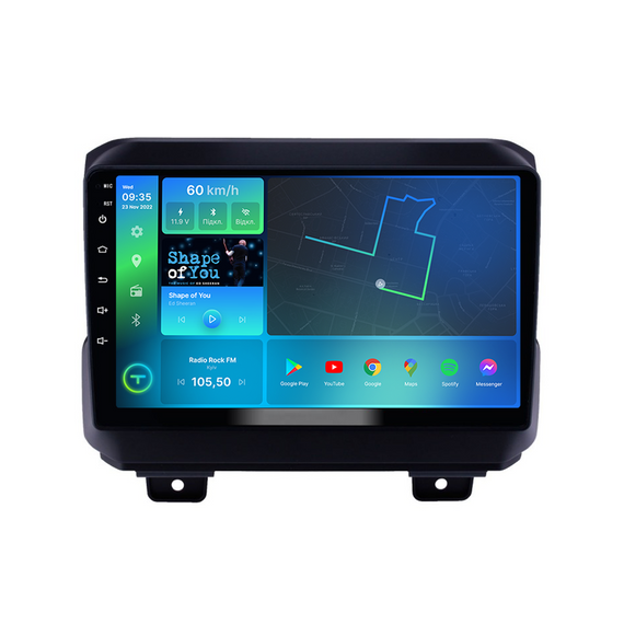 Штатна магнітола Torssen 2K Jeep Wrangler/Rubicon 2018 FL9 4+64Gb 4G Carplay DSP | Зображення 1