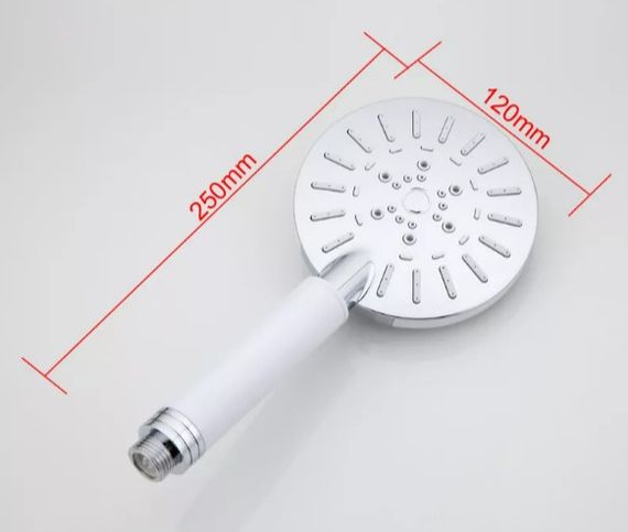 Душова лійка Frap 3-режими, білий/хром F008 | Зображення 1