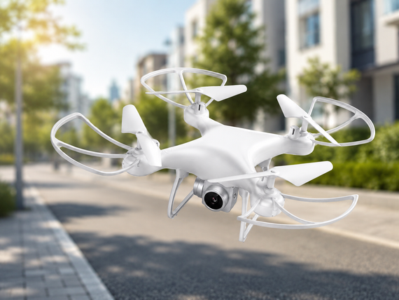 Квадрокоптер з камерою та пультом керування / Дрон зі стабілізацією Drone X8 Білий | Зображення 1