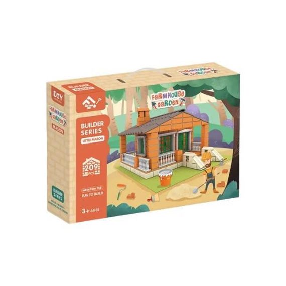 Конструктор Ферма 209 цегли, цементна суміш Farmhouse Garden