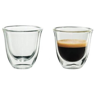 Набор стаканов DeLonghi Espresso 2 шт 60 мл (00000010999) | Зображення 1