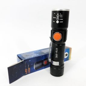 Ліхтарик на USB зарядкою для дому Police 616-XPE, Кращий тактичний ліхтар, Тактичні ліхтарі з зумом XP-71