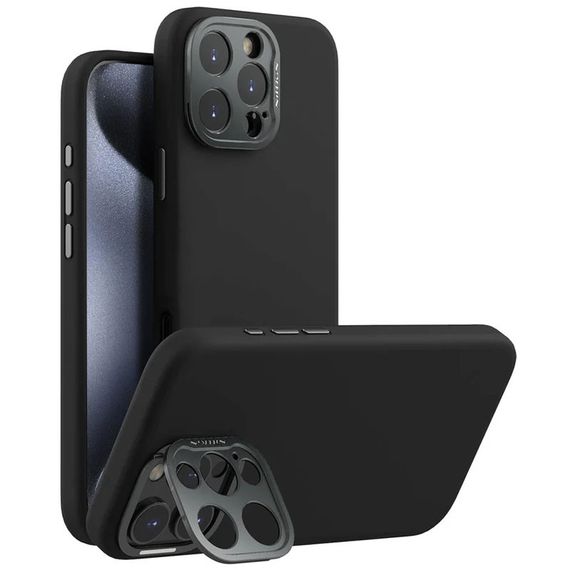 Чохол Silicone Nillkin LensWing Prop Magnetic для Apple iPhone 16 Pro Max (6.9") Чорний / Black