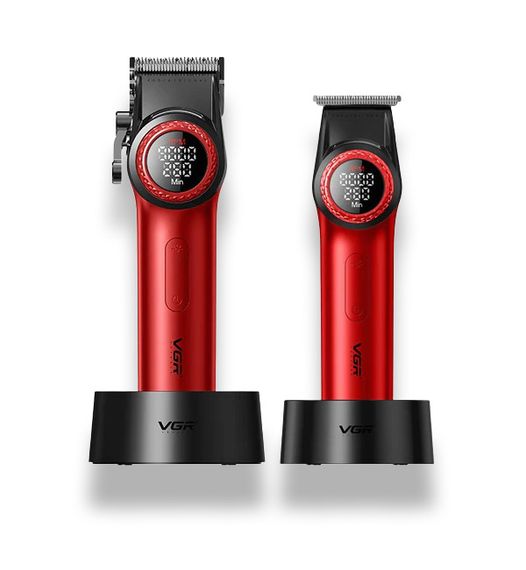 Машинка для стрижки волосся з потужним мотором 5 Вт VGR V-001PRO V-977 RED (46082V-001PRO & V-977 RED_3062) | Зображення 5