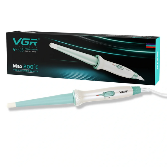 Конусная плойка для волос с керамическим покрытием VGR V-596 | Зображення 4