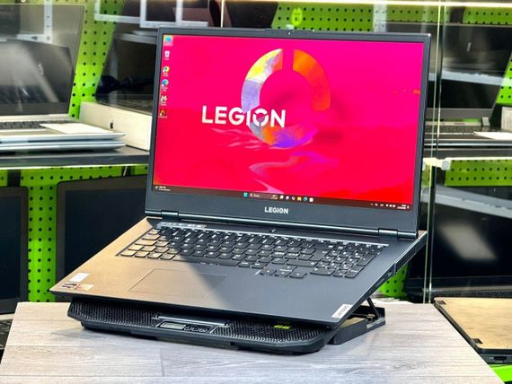 Ігровий ноутбук Б-клас Lenovo Legion 5 17ARH05H / 17.3" (1920x1080) IPS / AMD Ryzen 5 4600H (6 (12) ядер по 3.0 - 4.0 GHz) / 32 GB DDR4 / 512 GB SSD M.2 / nVidia GeForce RTX 2060, 6 GB GDDR6, 192-bit / WebCam / Win 11 Home б/в | Зображення 3