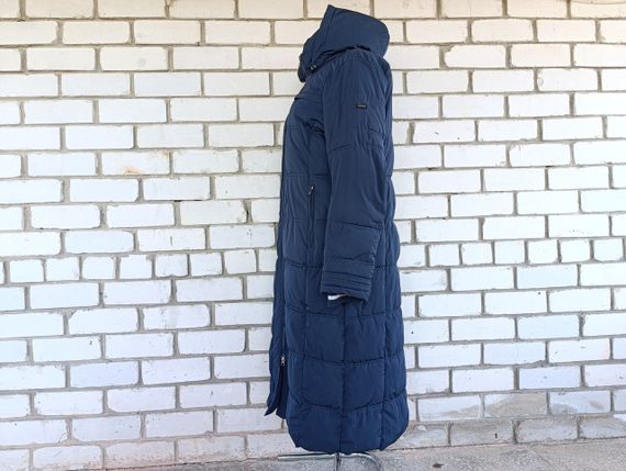 БУ Пуховик зимовий довгий жіночий Northland 2xl 52 темносиній | Зображення 2