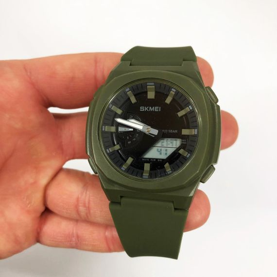 Годинник наручний чоловічий SKMEI 2091AGWT, армійський годинник протиударний, військовий тактичний годинник | Зображення 6