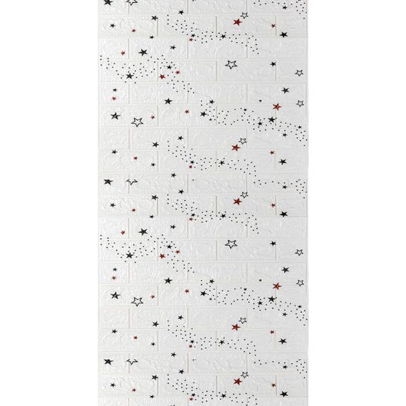 Панель стінова в рулоні 3D 700мм*3,08м*3мм зірки (D) Sticker Wall SW-00002265