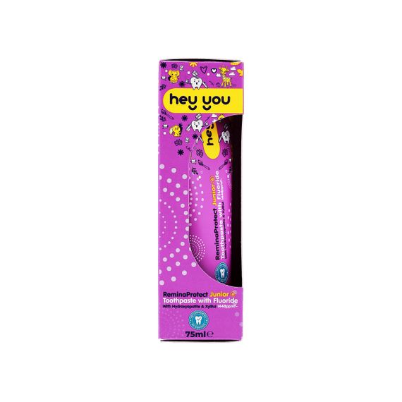 Ремінералізуюча дитяча зубна паста Hey You ReminaProtect Junior Toothpaste, 75мл | Зображення 2