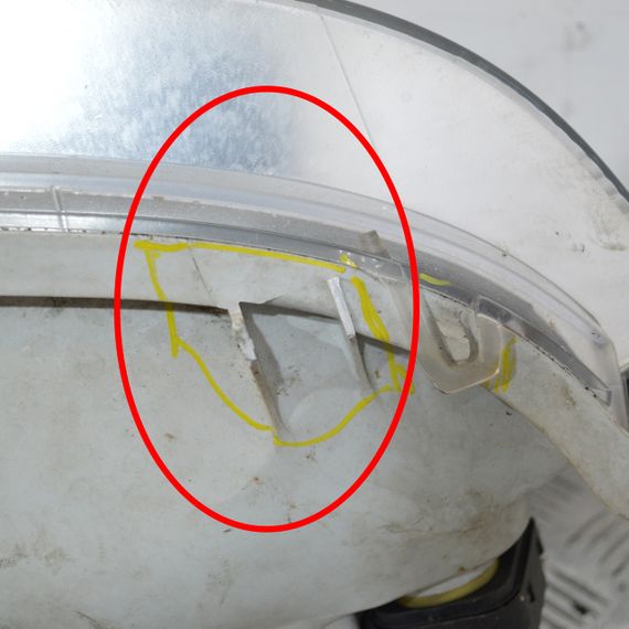 Фара ліва Opel Agila A 2000-2007 Фара передня ліва Опель Агіла А 09204189 3530083E00 | Зображення 4