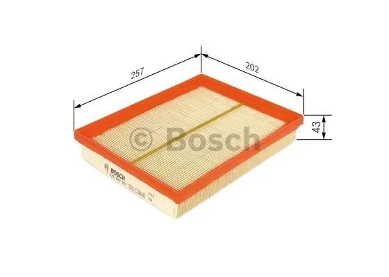 Фільтр повітряний KIA CARENS, BOSCH (F026400301) | Зображення 8
